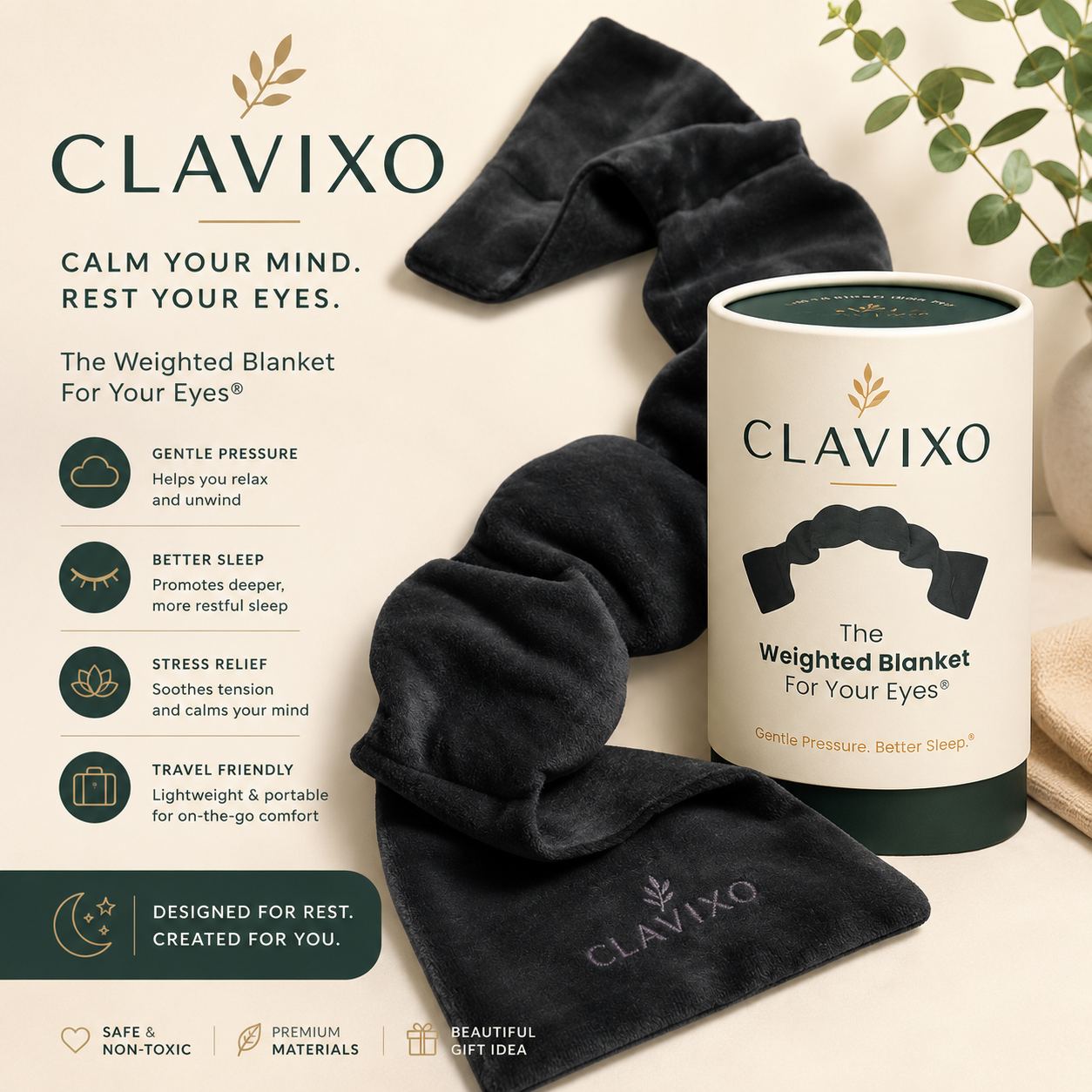 Clavixo - Gentle Pressure Sleep Mask