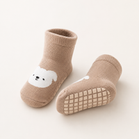 6 Pairs Kids Non-Slip Socks – Cute Cartoon Grip Socks for Toddlers