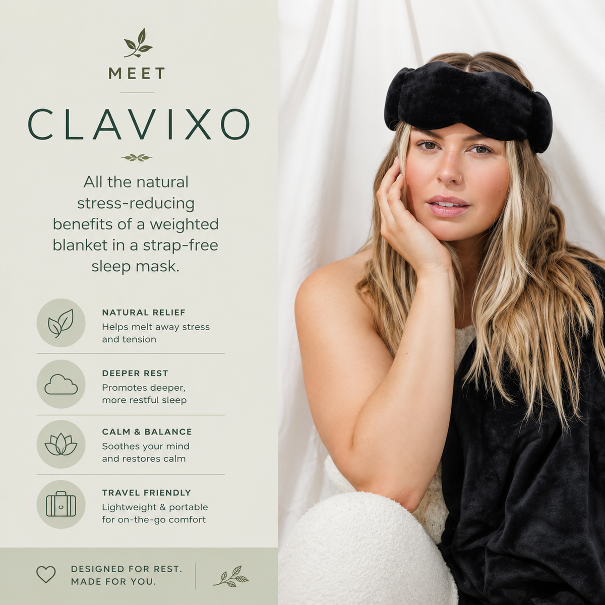 Clavixo - Gentle Pressure Sleep Mask
