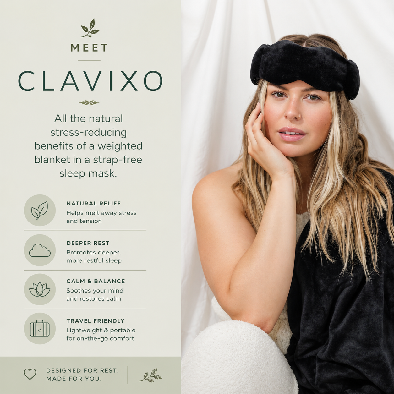 Clavixo - Gentle Pressure Sleep Mask