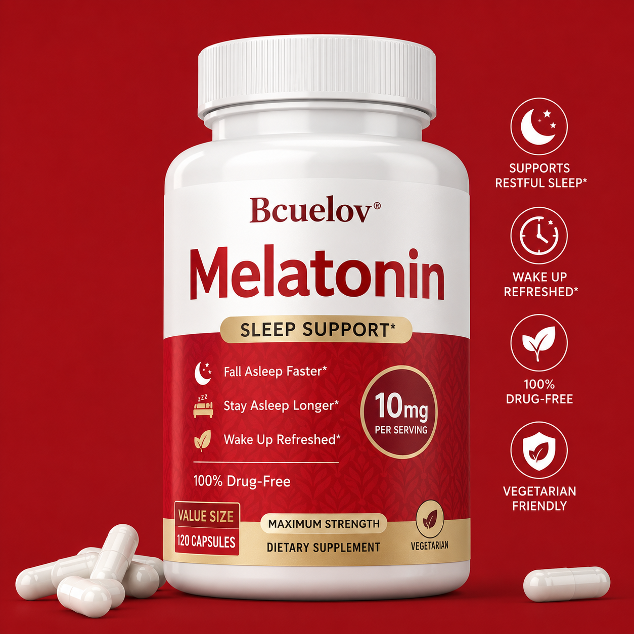 Clavixo Melatonin Sleep Support Extra Nighttime Support for Your Sleep Routine