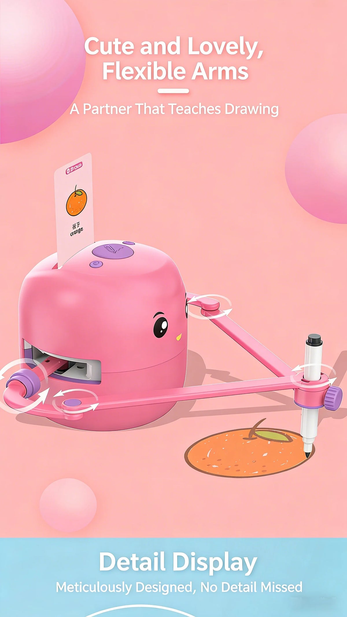 Smart Drawing Robot Automatic Robot Drawing Machine Early Educational Interactive Art Enlightenment for Children