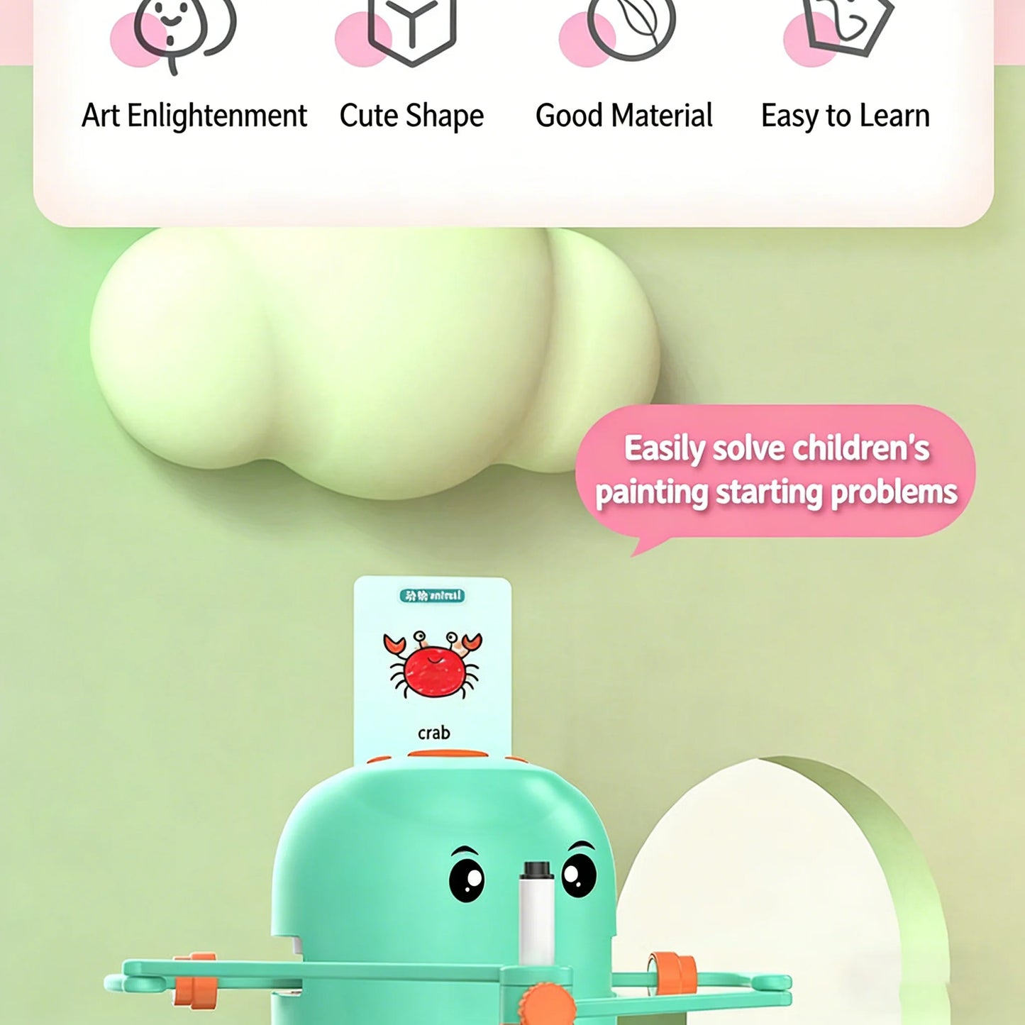 Smart Drawing Robot Automatic Robot Drawing Machine Early Educational Interactive Art Enlightenment for Children