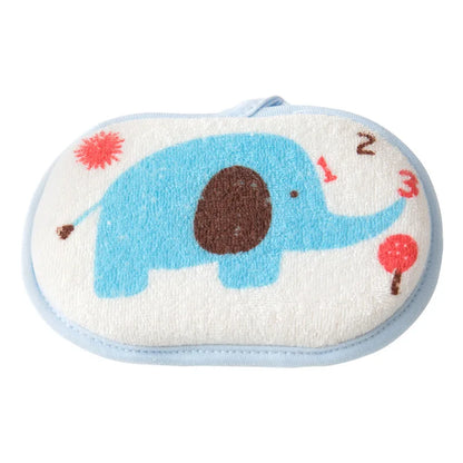 Cute Kids Baby Cotton Shower Bath Sponge Rub Cartoon elephant Body Wash Towel Infant Toddle Newborn Bath Brushes Soft Sponge