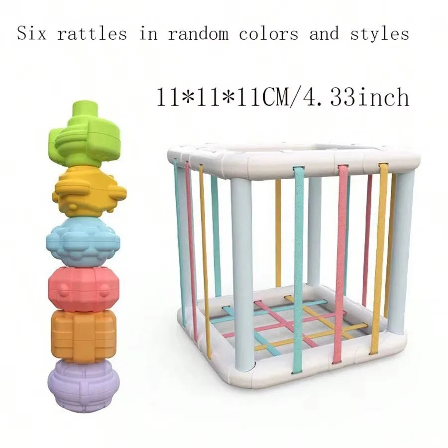 Baby Montessori Toy 2 Years Shape Sorter Toy Sensory Sorting Toys Motor Training Games Kids Educational Toys For Baby 1 -2 Years